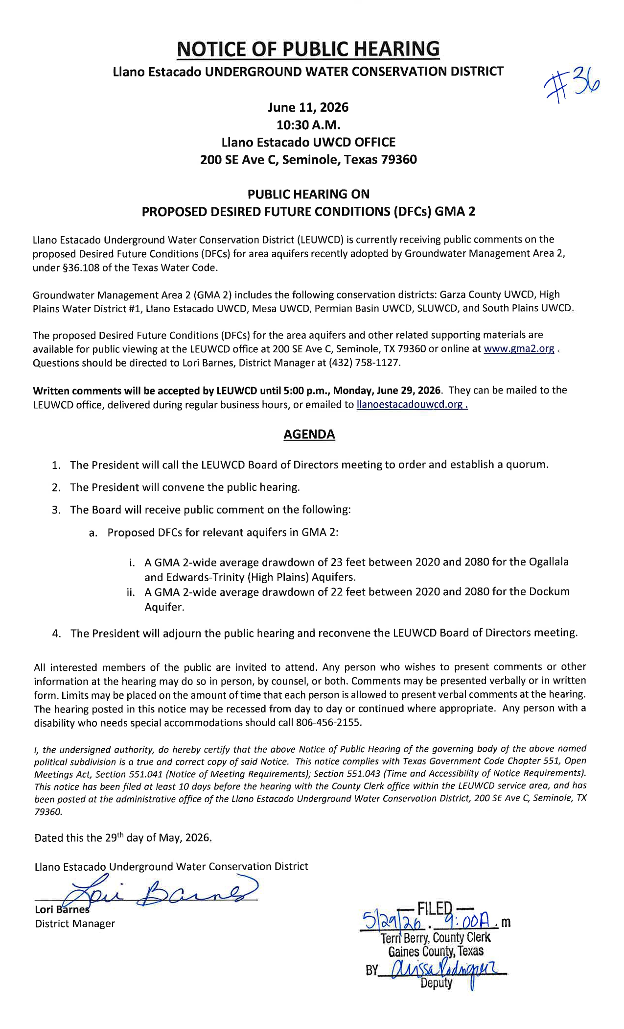 June Board Meeting Agenda